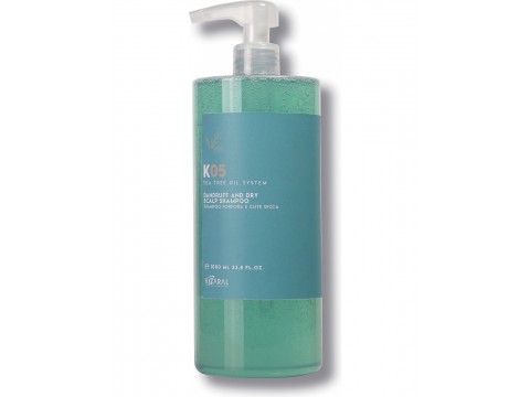 KAARAL K05 trichologinis šampūnas nuo sauso galvos odos pleiskanojimo ir pleiskanų profilaktikai (1000 ml)